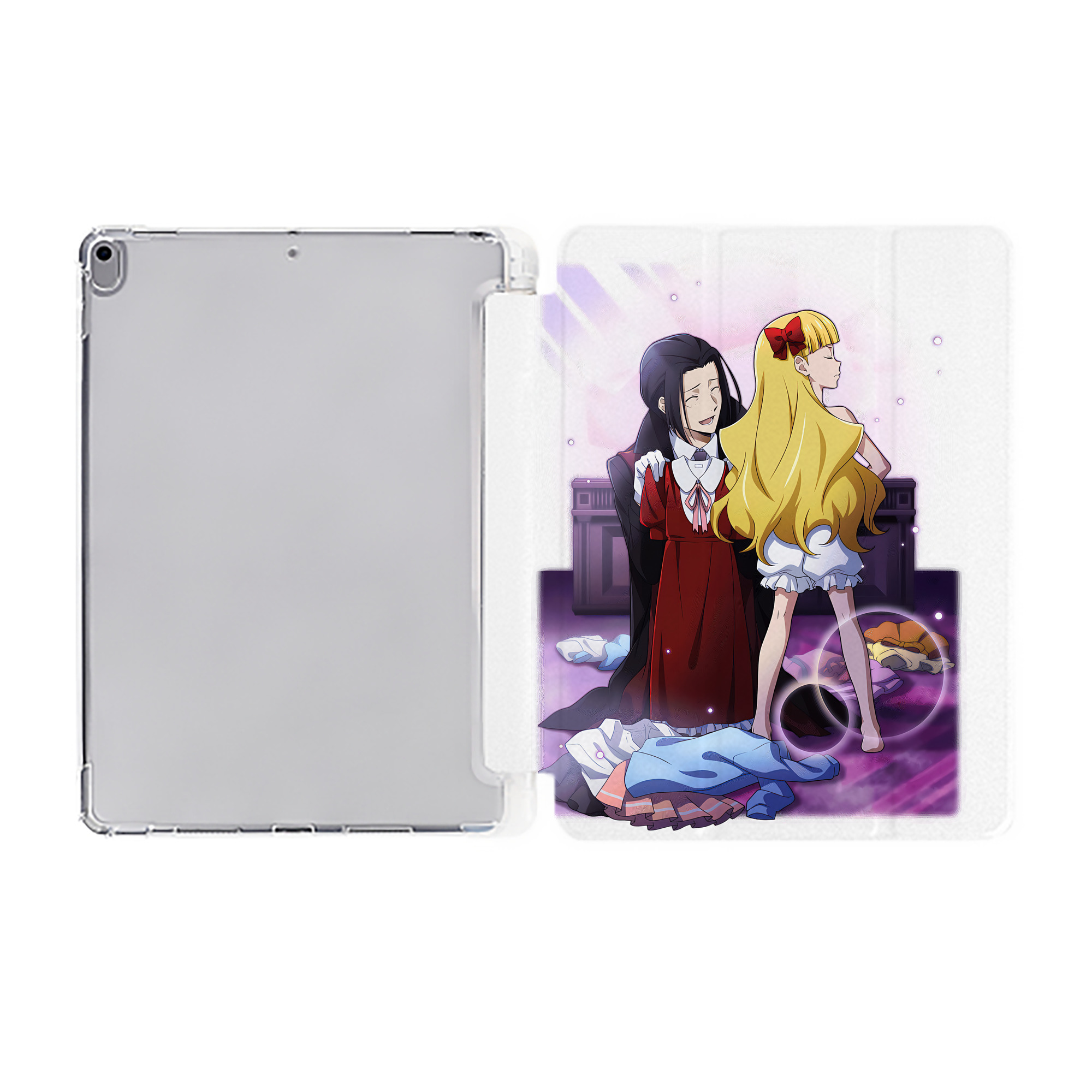 （画像用） 文豪ストレイドッグス Bungo Stray Dogs IPad ケース ペン収納付き 三つ折りスタンド PUレザー×シリコン 対応機種9.5/10.5/10.9インチ